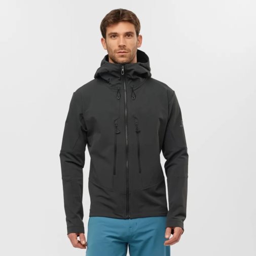 Casaco Salomon Outpeak Softshell Full Zip Masculino Pretas | PT L62351